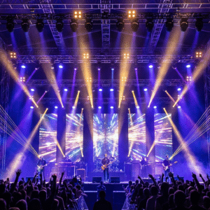 installasi stage lighting