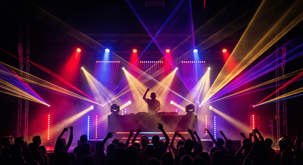 stage lighting klub malam